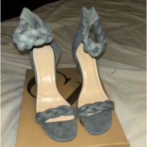 Blue/grey stiletto heels